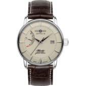 Atlantic Automatic Power Reserve 8462-5 Silver/ Brown