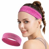 Elastic fabric headband pink