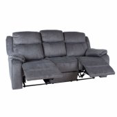 Recliner sofa GENTRY 3-seater with manual mechanism, grey