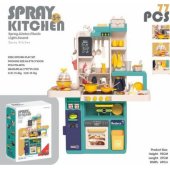 Kitchen Kitchenette with Light and Sound Function 78 pieces.