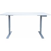 Desk ERGO with 2 motors 160x80cm, greyish white