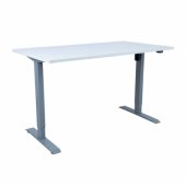 Desk ERGO with 1 motor 140x80cm, greyish white