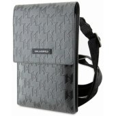 "Saffiano Mongram Plaque" Silver