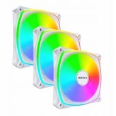 RX120 Pro PWM 120mm Case Fan White 3pcs