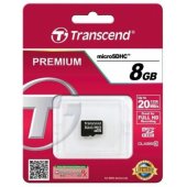 SFTRNSDG08SDC10/ 8GB Micro SDHC Class 10