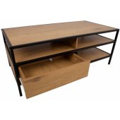 HEDVIG with a drawer 100x50xH40cm Ash/ Black