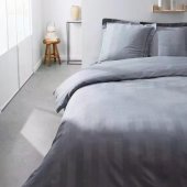 Bed Linen Set Grey 240x220cm, 63x63cm