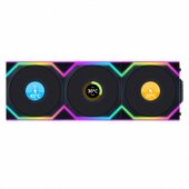 SL Wireless LCD Fan, ARGB PWM 3-Pack black