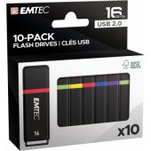 16GB K100 USB 2.0 Multicolour 10 pack