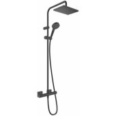 26286670 Vernis Shape Shower Column with Thermostatic Matt Black