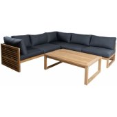 SERENITY table, sofa brown/ grey
