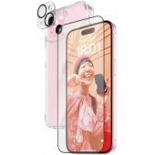 "D3O Hardcase + Screen Protector UWF + Lens iPhone 15" Transparent