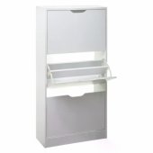 Shoe rack with 3 drawers white