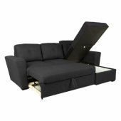 Corner sofa bed WHITBY dark grey