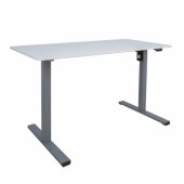 Desk ERGO OPTIMAL with 1 motor 120x60cm, white/ grey