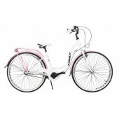 Vintage 28" 3-speed 2023 White/ Pink Shiny