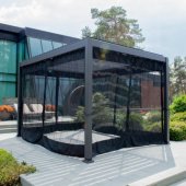 Mosquito Net MIRADOR 3x3m Black 4pcs