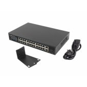switch 24x 1GB PoE+/ 2x GB 2x SFP rack 19" 250W