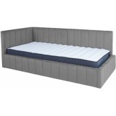 JASPER 90x200cm with Mattress HARMONY UNO Grey