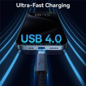 USB C male - USB C male 240W USB4, 40Gbps, 8K@60Hz Flash CB000068