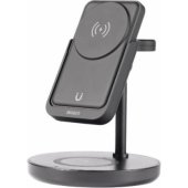 QI-1045 Charger with powerbank 5000mAh black