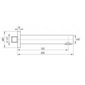 _7425159 Bath spout - 200 mm