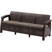 Corfu Love Seat Max Brown