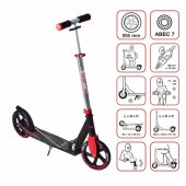 Muuwmi Aluminum Scooter 205 mm (black/ red)