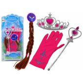 Little Princess Accessories Set Wand Glove Crown Braids