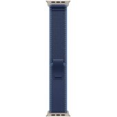 49mm Blue/ Bright Blue Trail Loop - S/ M - Natural Titanium Finish