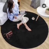 Strado Rabbit round rug Strado 200x200 Black (Black) universal