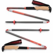 Pursuit Carbon Z trekking poles (anthracite/ orange, 1 pair, 115 cm)