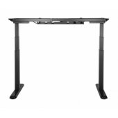 Adjustable Height Table Thor Black/ Brown L