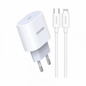 KSC-547 Fast Charger PD20W + Type-C To Lightning Cable