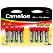 Plus Alkaline AA (LR06), 8 (4+4) value pack