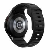 Galaxy Watch4/ 5/ 5 Pro/ 6/ 7/ FE Silicone Line Strap Black