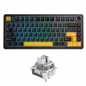 F75 EN / RU Layout Mechanical Gaming keyboard Thunder black