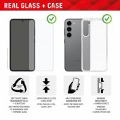 "Real Glass + Case Samsung Galaxy A55 5G"