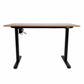 Desk ERGO LIGHT with 1 motor 120x60cm, black/ oak