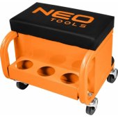 Workshop stool on wheels with tool drawers (11-605)