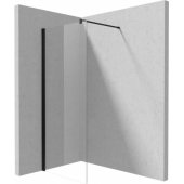 KERRIA PLUS SHOWER WALL. WHT/ TRAN NERO80