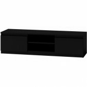 Topeshop Szafka RTV 140cm czarna (RTV140 CZAR)