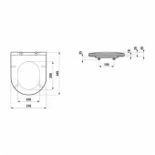 Pro Slim toilet seat with removable lid and soft-close mechanism,