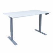 Desk ERGO with 2 motors 140x80cm, greyish white