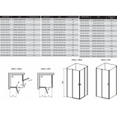 CRV2 900 mm h=1950 Bright aluminium/ Clear glass