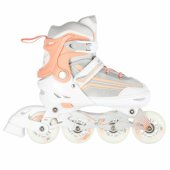 NILS EXTREME NH18190 2IN1 INLINE SKATES WHITE/ PINK SIZE. S (29-33) WIT
