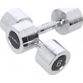 Chrome dumbbells 2x6 kg CHD06