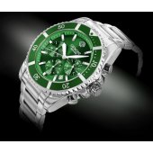 Chronograph Sapphire Silver Green GW3970-B8
