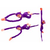 Plush Monkey Mascot with Sound, Purple 80 cm