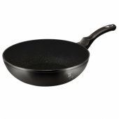 Wok frying pan Black Silver 28cm
